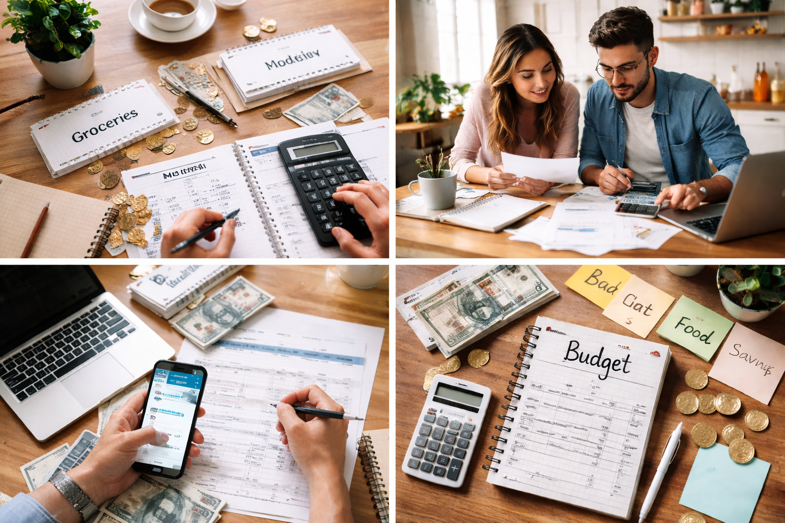 Notebook open to a weekly planning checklist.